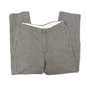 True Vintage 1950s Multicolor Houndstooth Wool Trousers Pants 32x26.5